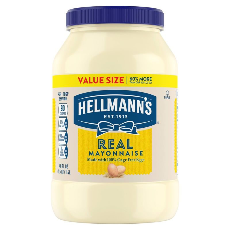 Hellmann's Real Mayonnaise Value Size, 48 oz