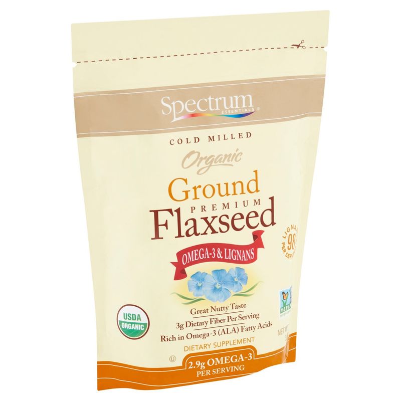 Spectrum Essentials Organic Ground Premium Flaxseed Dietary Supplement, 14 oz