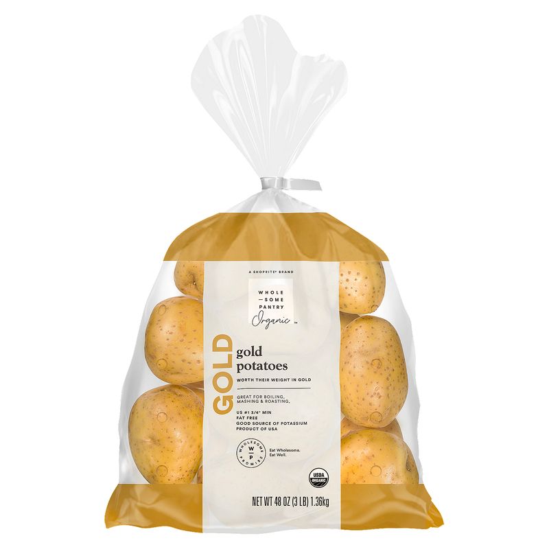 Wholesome Pantry Organic Gold Potatoes, 3 lb bag