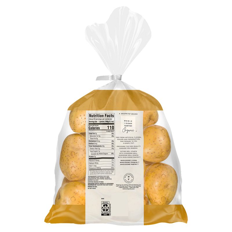 Wholesome Pantry Organic Gold Potatoes, 3 lb bag