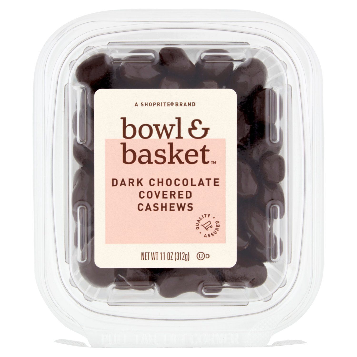 Bowl &amp; Basket Dark Chocolate Covered Cashews, 11 oz