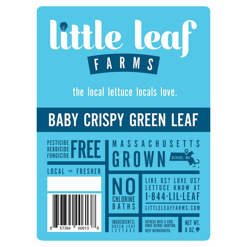 Little Leaf Farms Baby Crispy Green Leaf, 8 oz