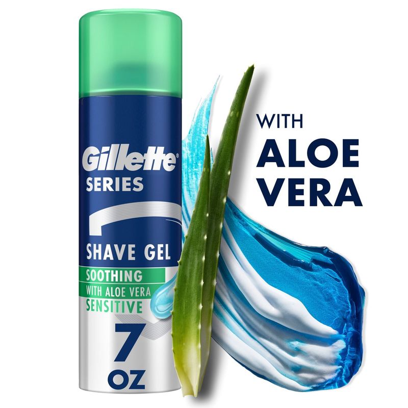 Gillette Series Soothing Aloe Vera Sensitive Shave Gel, 7 oz