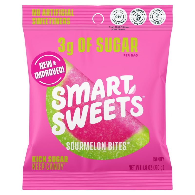 SmartSweets Sourmelon Bites Candy, 1.8 oz