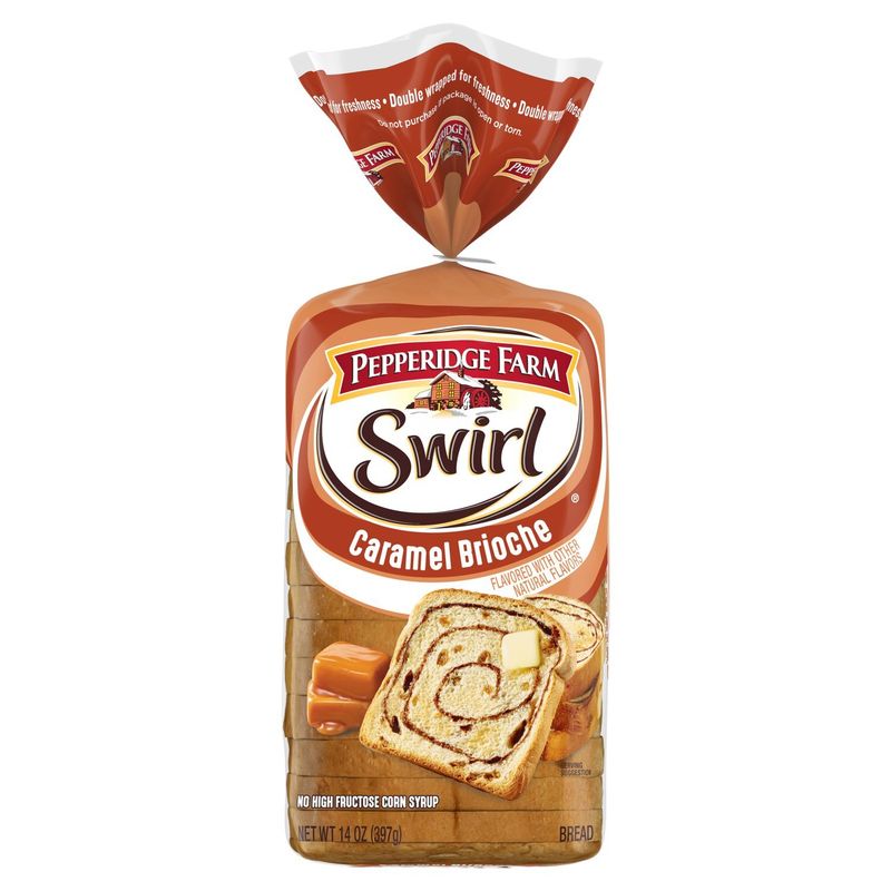Pepperidge Farm Swirl Caramel Brioche Bread, 14 oz