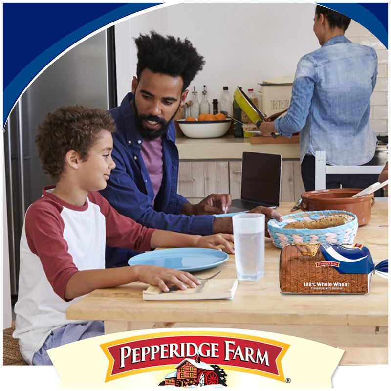 Pepperidge Farm Swirl 100% Whole Wheat Cinnamon with Raisins Bread, 16 oz