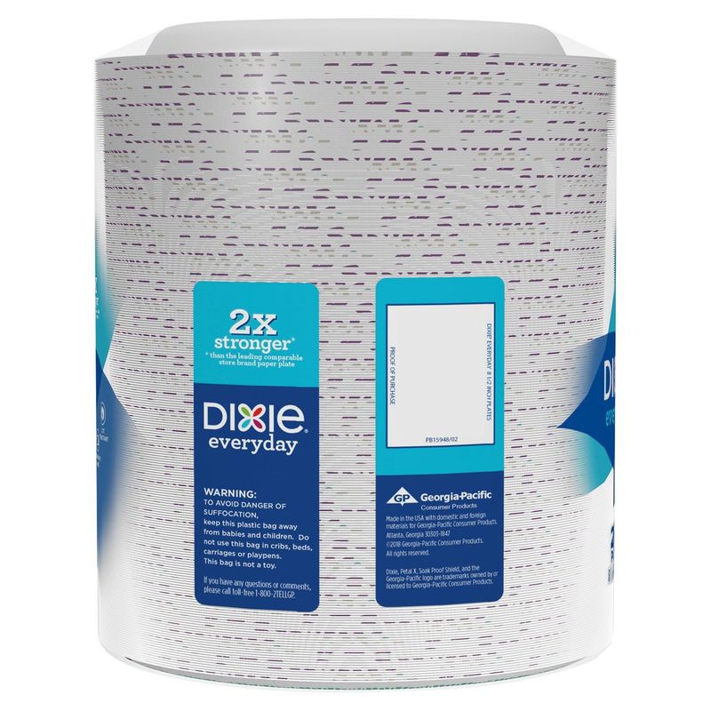 Dixie Everyday 8 1/2 in Printed Paper Plates, 250 Count