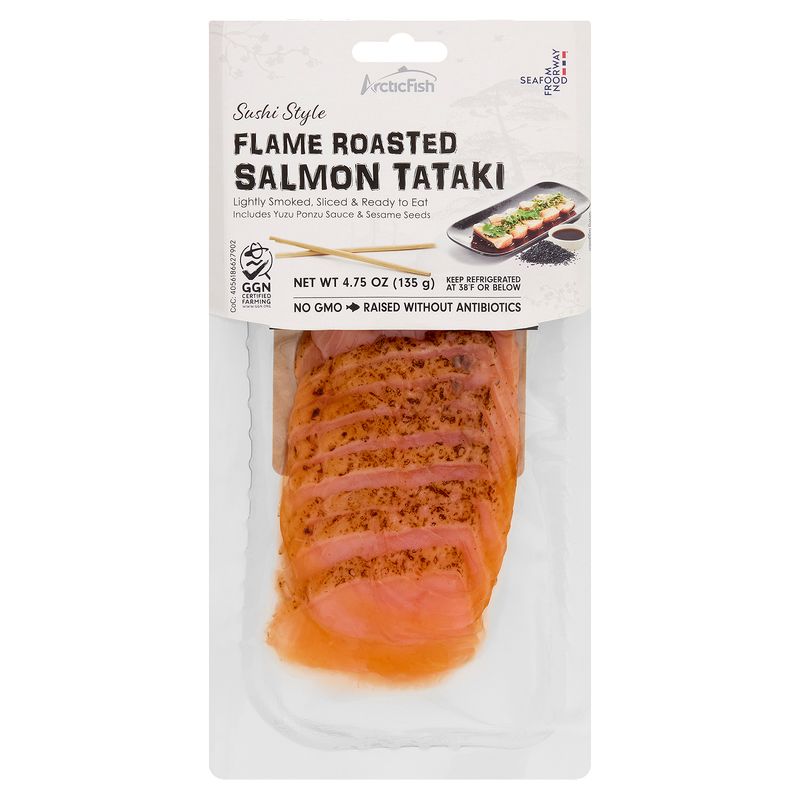 ArcticFish Sushi Style Flame Roasted Salmon Tataki, 4.75 oz