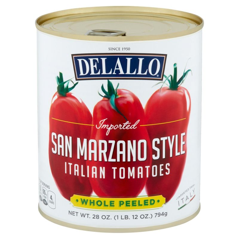 DeLallo San Marzano Style Whole Peeled Italian Tomatoes, 28 oz