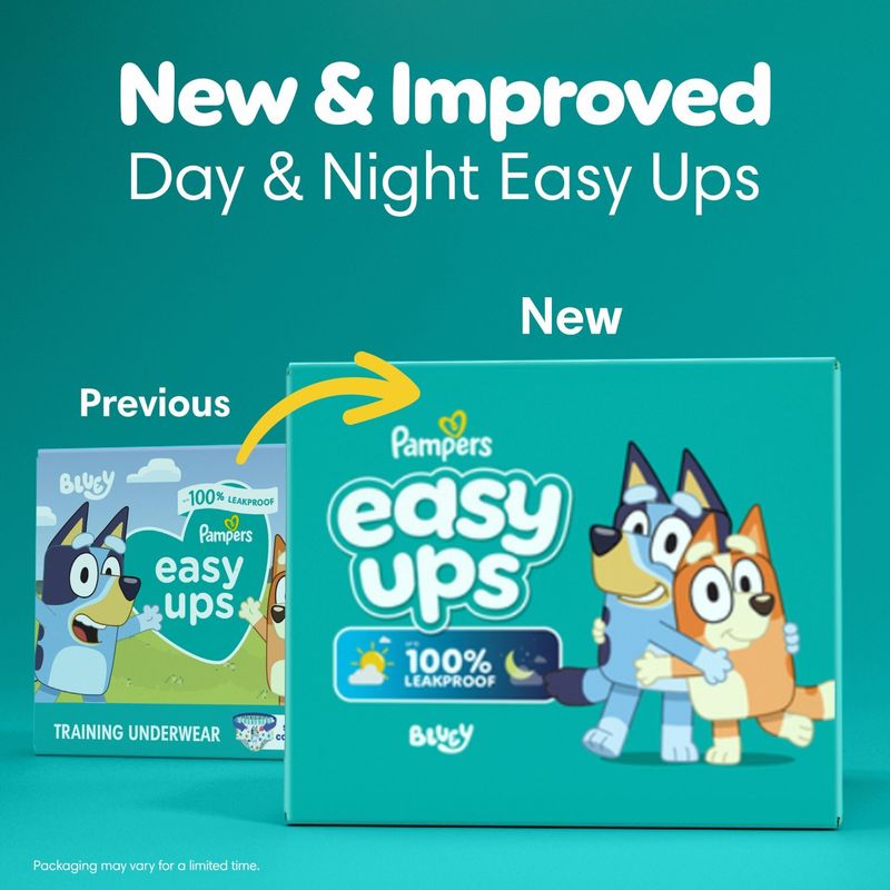 Pampers Easy Ups Bluey Training Underwear Jumbo Pack, Size 3T/4T, 20-40 lbs, 22 count