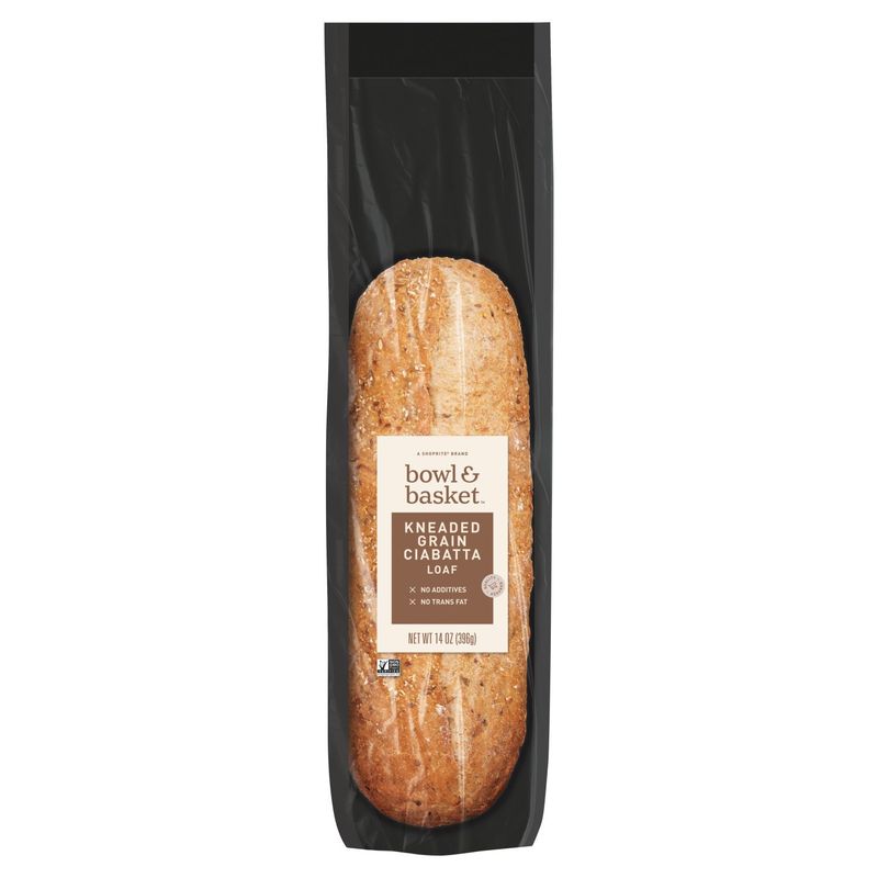 Bowl &amp; Basket Kneaded Grain Ciabatta Loaf, 14 oz