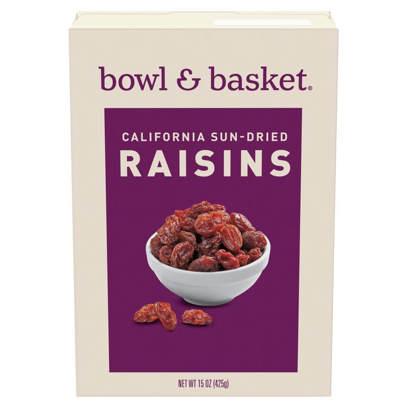 Bowl &amp; Basket California Sun-Dried Raisins, 15 oz