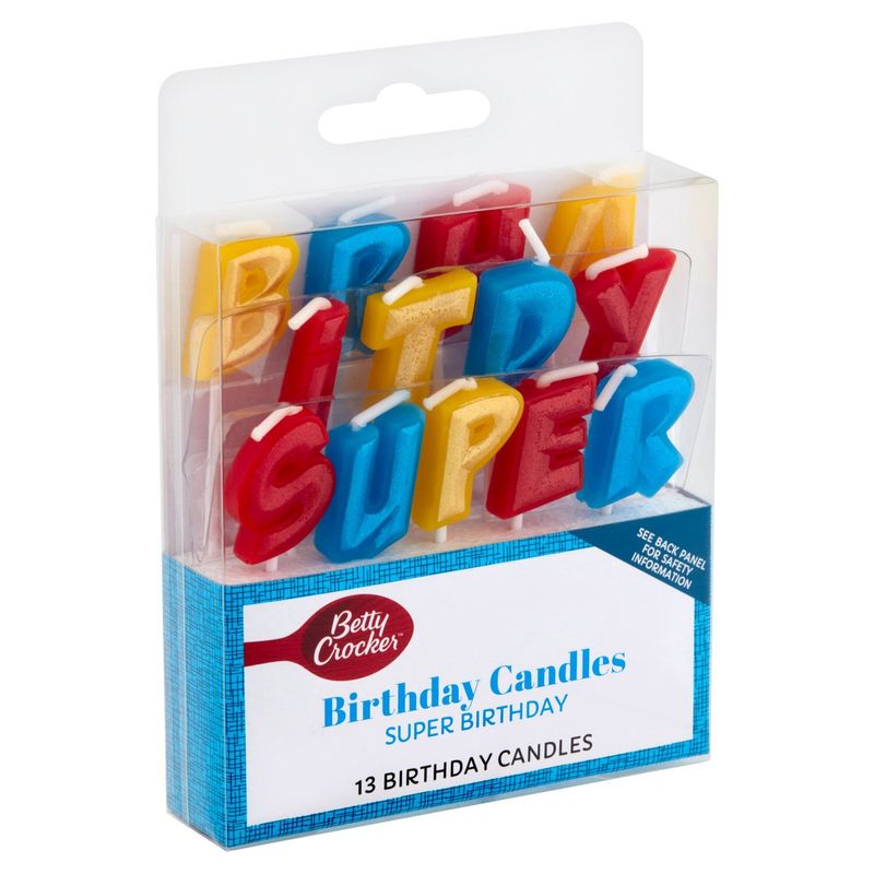 Betty Crocker Super Birthday Candles, 13 count