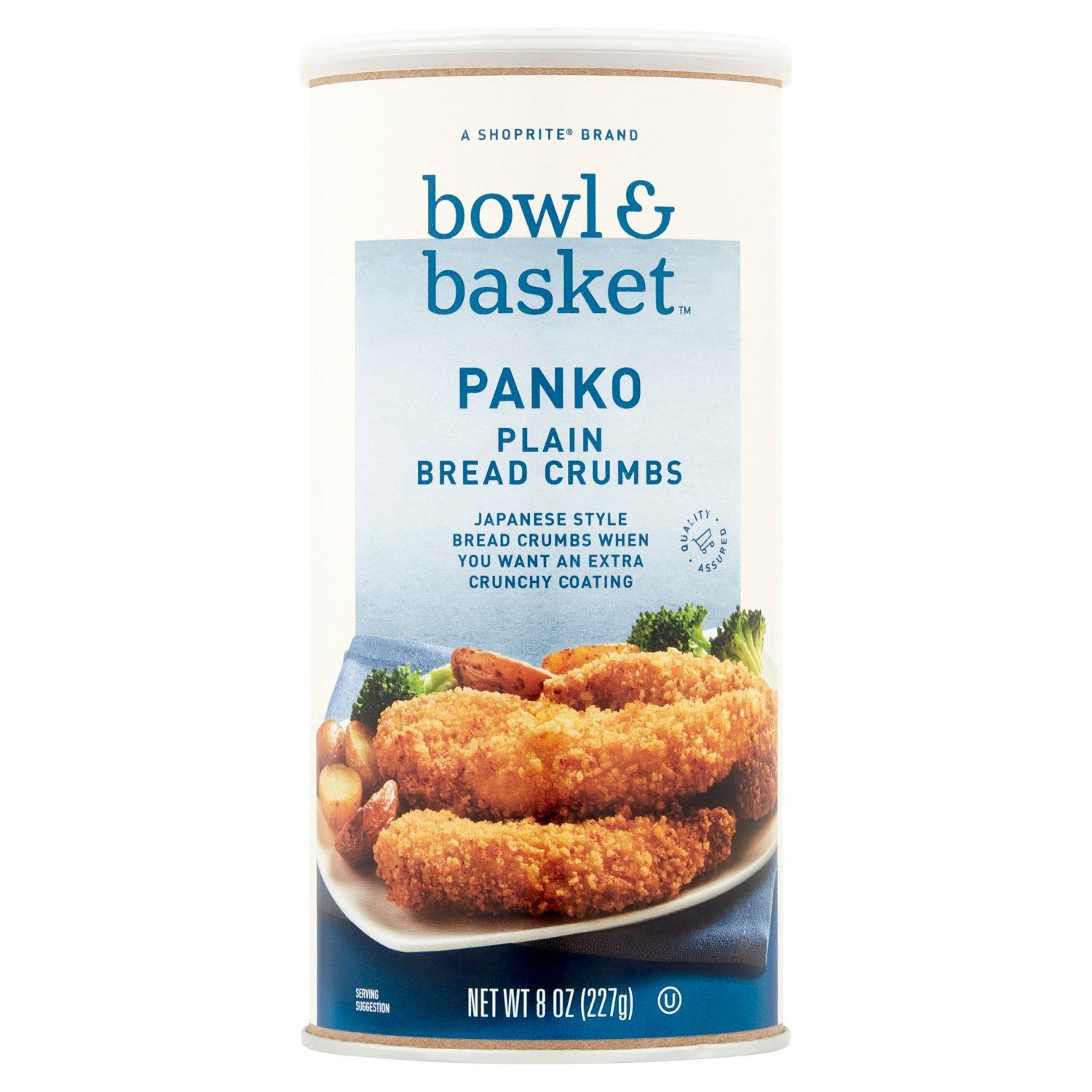 Bowl &amp; Basket Panko Plain Bread Crumbs, 8 oz