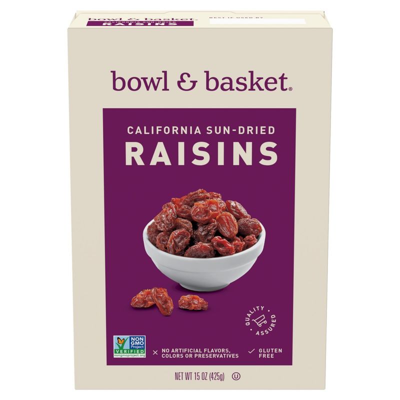 Bowl &amp; Basket California Sun-Dried Raisins, 15 oz