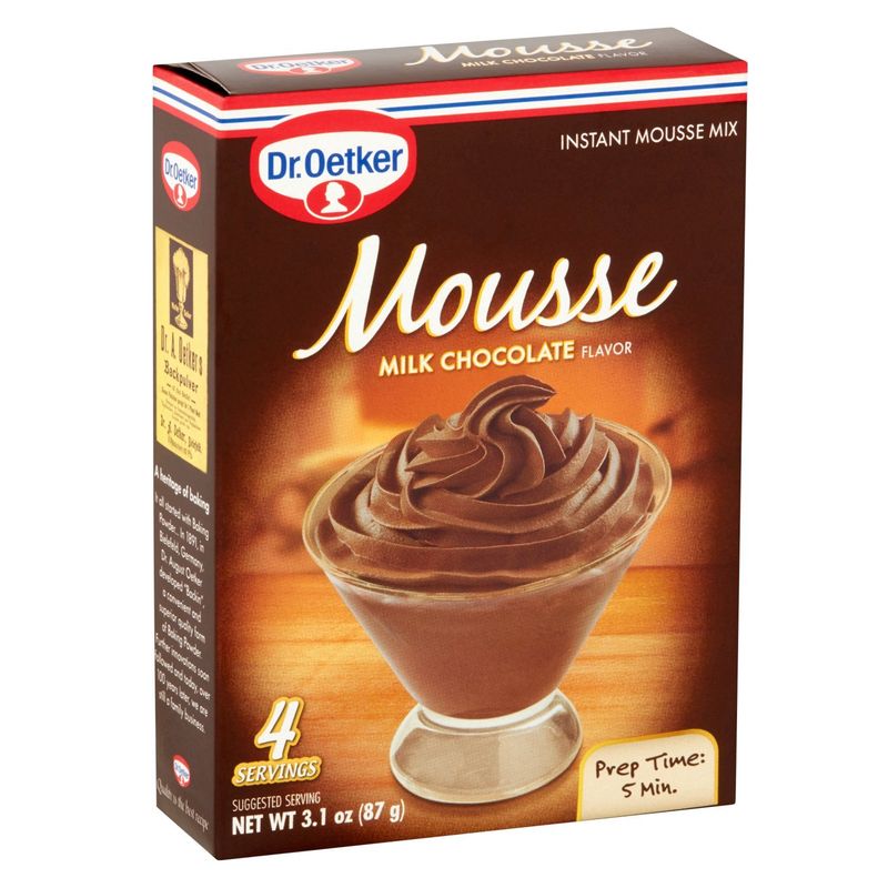 Dr. Oetker Milk Chocolate Flavor Instant Mousse Mix, 3.1 oz