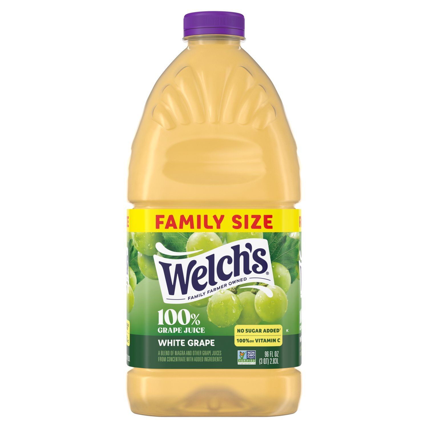 Welch's 100% White Grape Juice Family Size, 96 fl oz