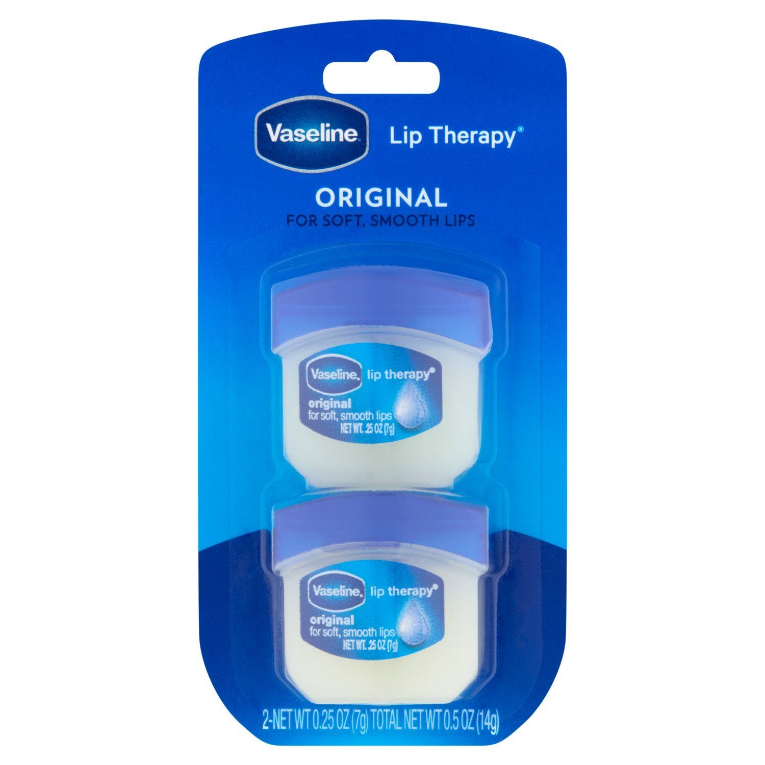 Vaseline Lip Therapy Original Lip Balm, 0.25 oz, 2 count