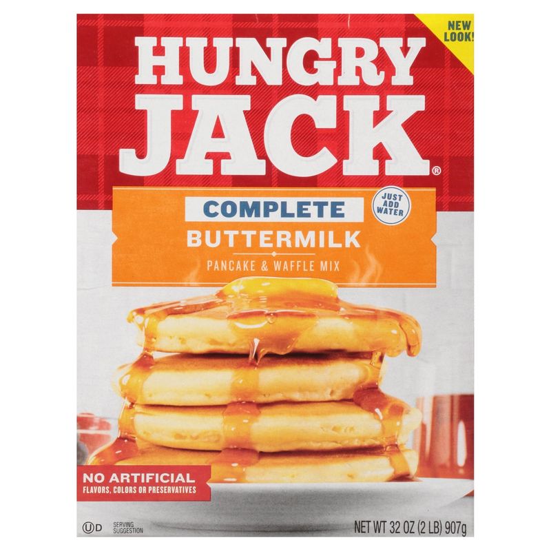Hungry Jack Complete Buttermilk Pancake &amp; Waffle Mix, 32 oz