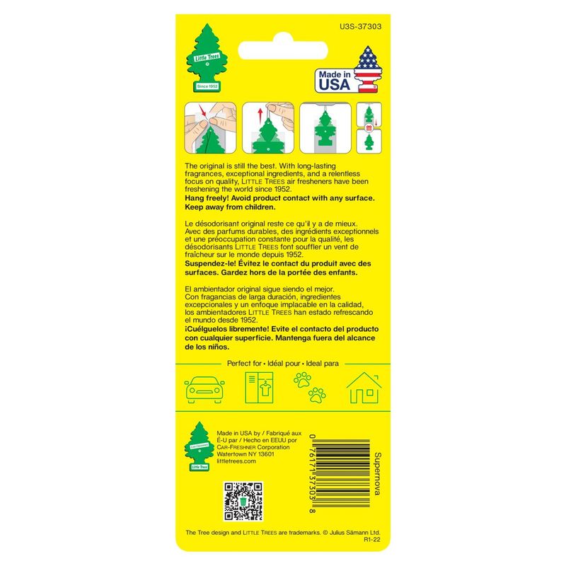 Little Trees Supernova Air Freshner, 3 count