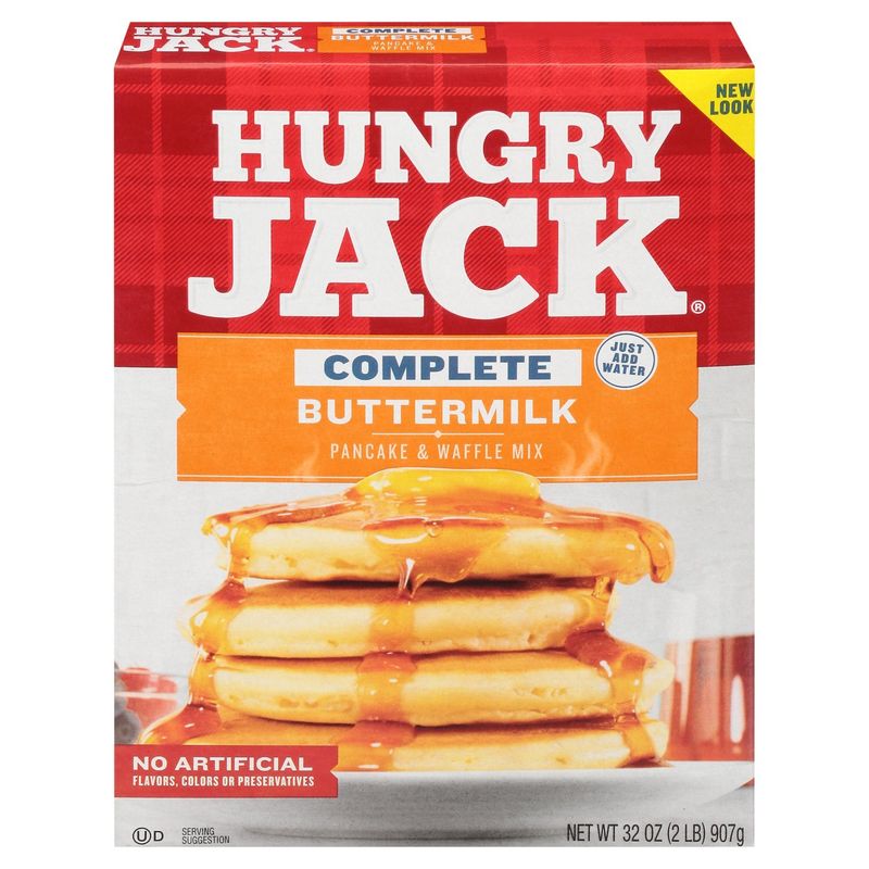 Hungry Jack Complete Buttermilk Pancake &amp; Waffle Mix, 32 oz