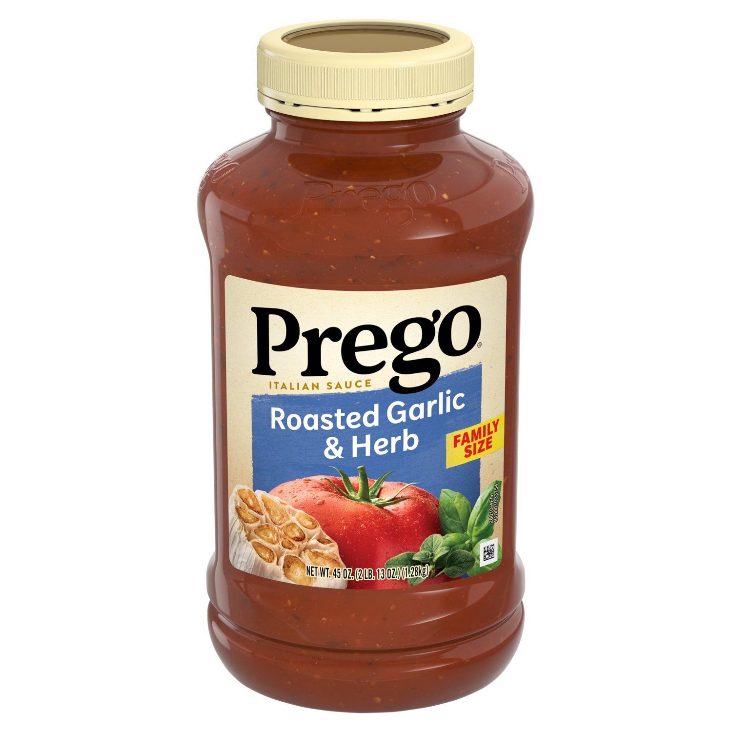 Prego Roasted Garlic &amp; Herb Italian Sauce Family Size, 45 oz