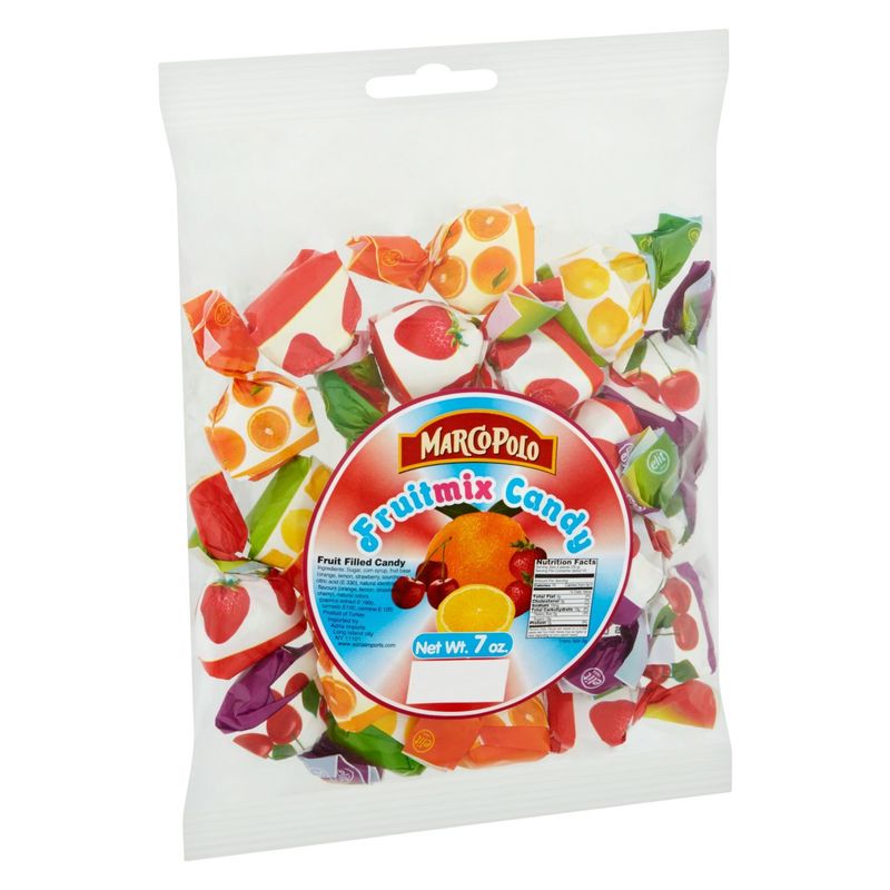 Marco Polo Fruit Mix Fruit Filled Candy, 7 oz