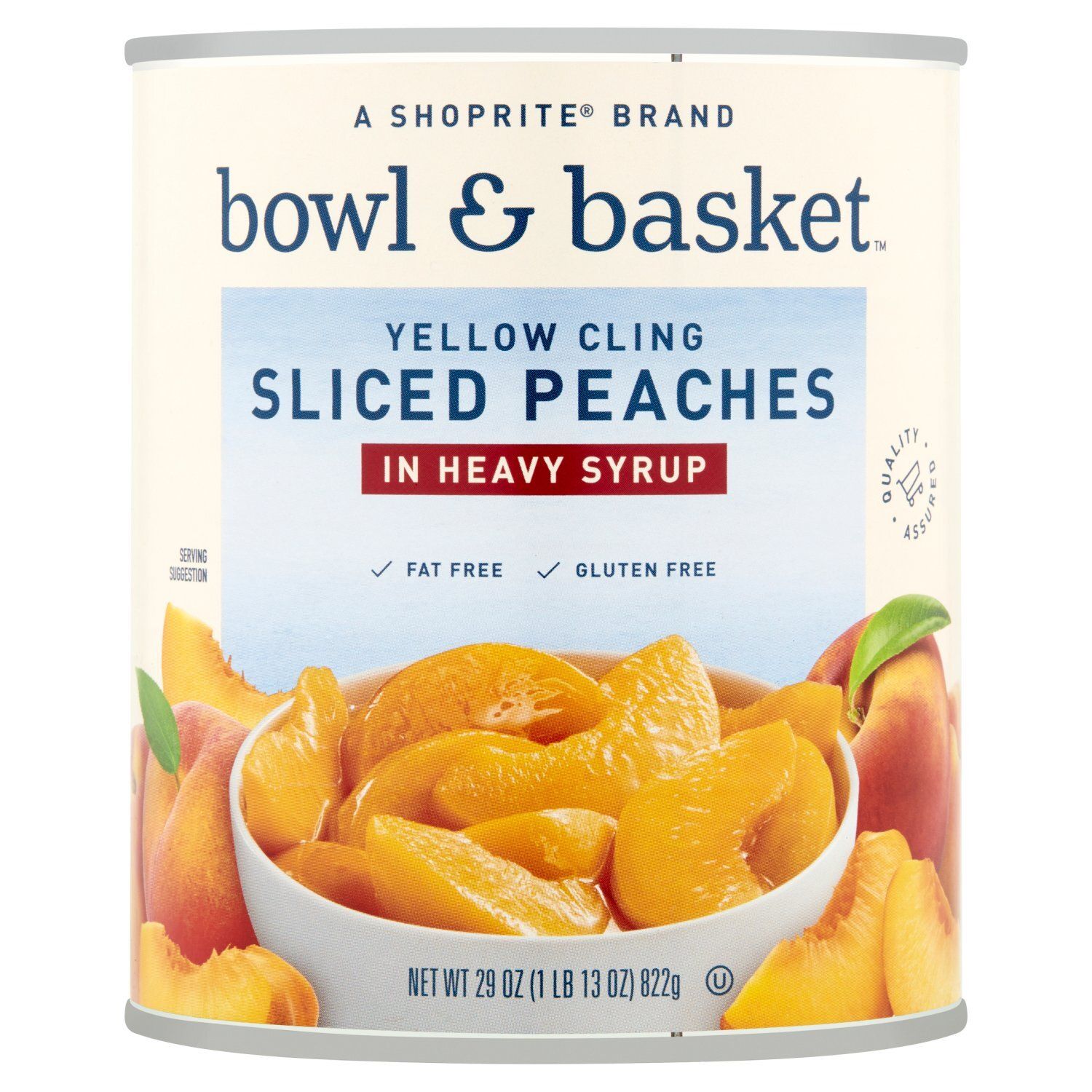 Bowl &amp; Basket Yellow Cling Sliced Peaches in Heavy Syrup, 29 oz