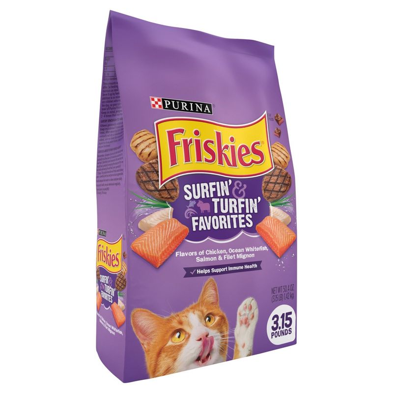 Purina Friskies Surfin' &amp; Turfin' Favorites Cat Food, 50.4 oz
