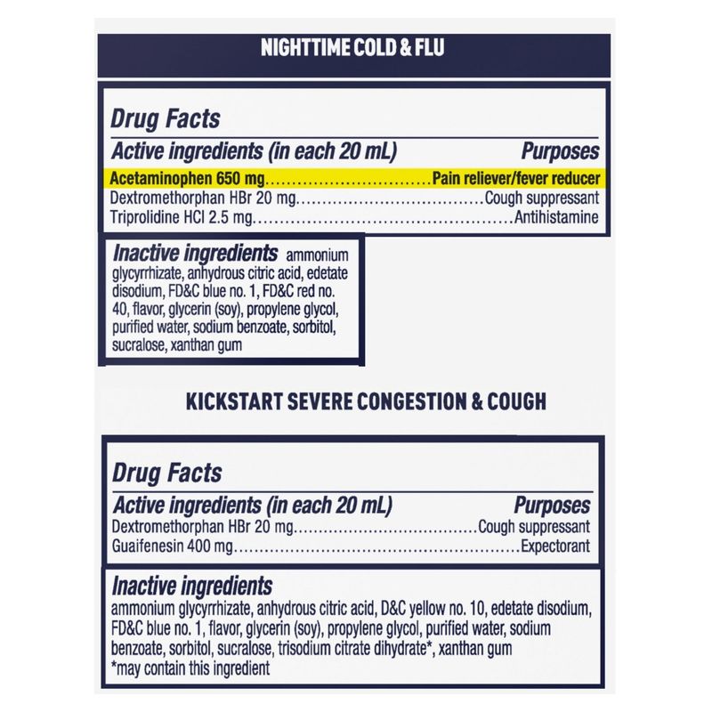 Mucinex Fast-Max Severe Congestion &amp; Cough Cold &amp; Flu Liquid, Ages 12+, 6 fl oz, 2 count