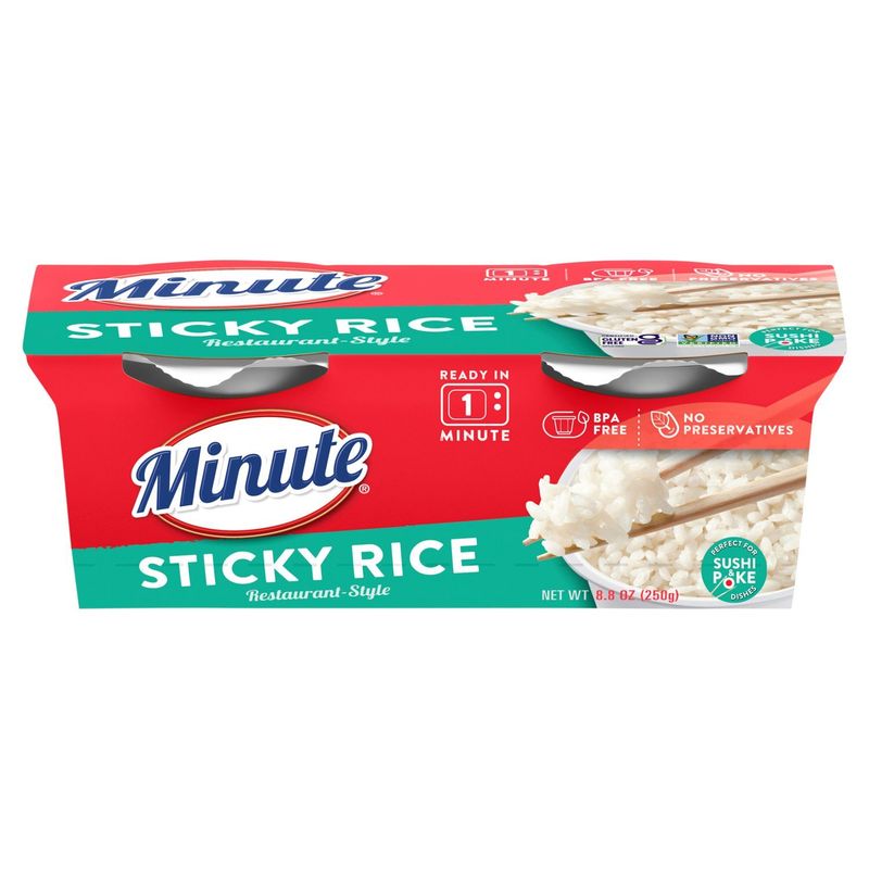 Minute Ready to Serve Restaurant-Style Sticky Rice Cups, 8.8 oz