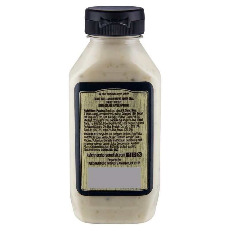 Kelchner Traditional Tartar Sauce, 9.5 oz