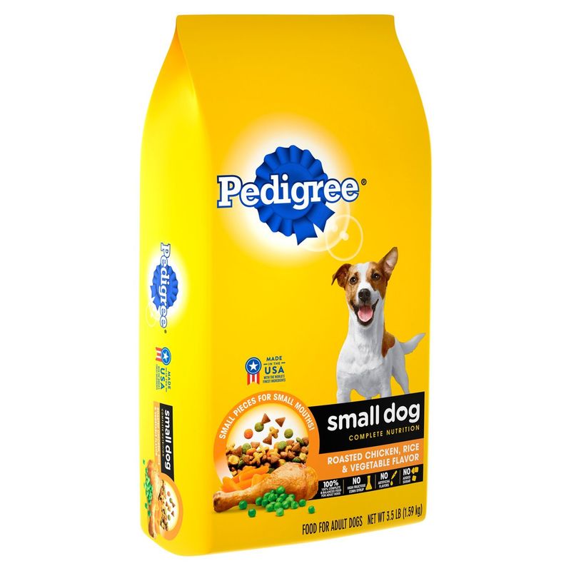 PEDIGREE Small Dog Complete Nutrition Small Breed Adult Dry Dog Food Chicken, Rice &amp; Veg, 3.5 lb.