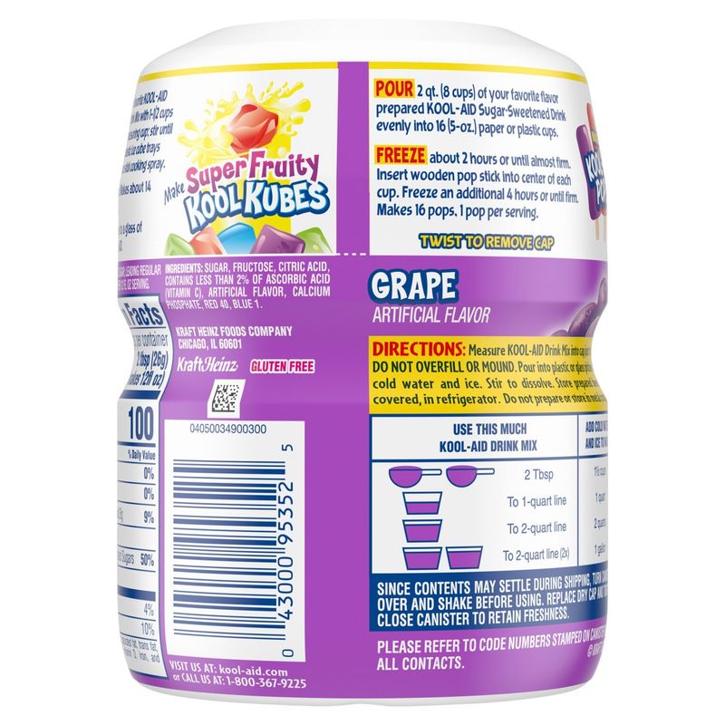 Kool-Aid Grape Drink Mix, 19 oz
