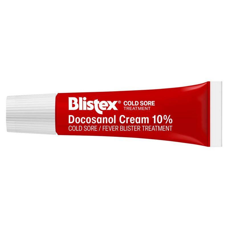 Blistex Docosanol Cream 10% Cold Sore / Fever Blister Treatment, 0.07 oz