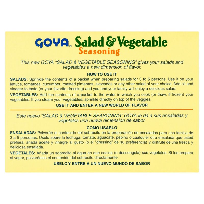 Goya Salad &amp; Vegetable Seasoning, 1.41 oz