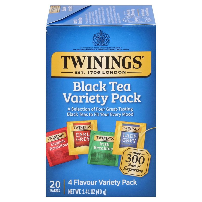 Twinings Black Tea Bags Variety Pack, 20 count, 1.41 oz
