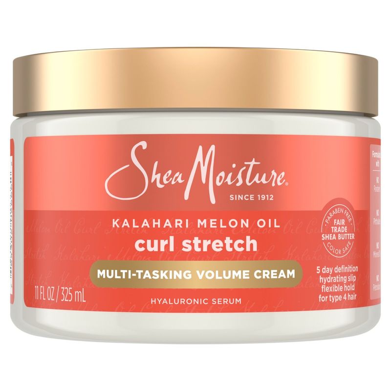 SheaMoisture Kalahari Melon Oil Curl Stretch Multi-Tasking Volume Cream, 11 fl oz