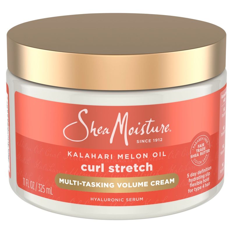 SheaMoisture Kalahari Melon Oil Curl Stretch Multi-Tasking Volume Cream, 11 fl oz