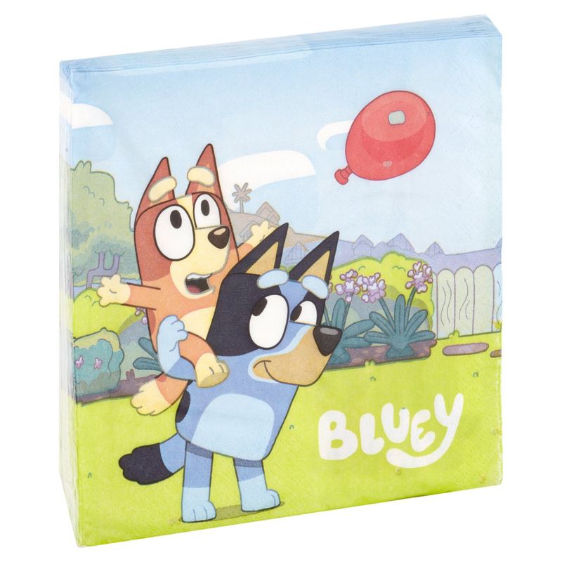 Unique Bluey Napkins, 16 count