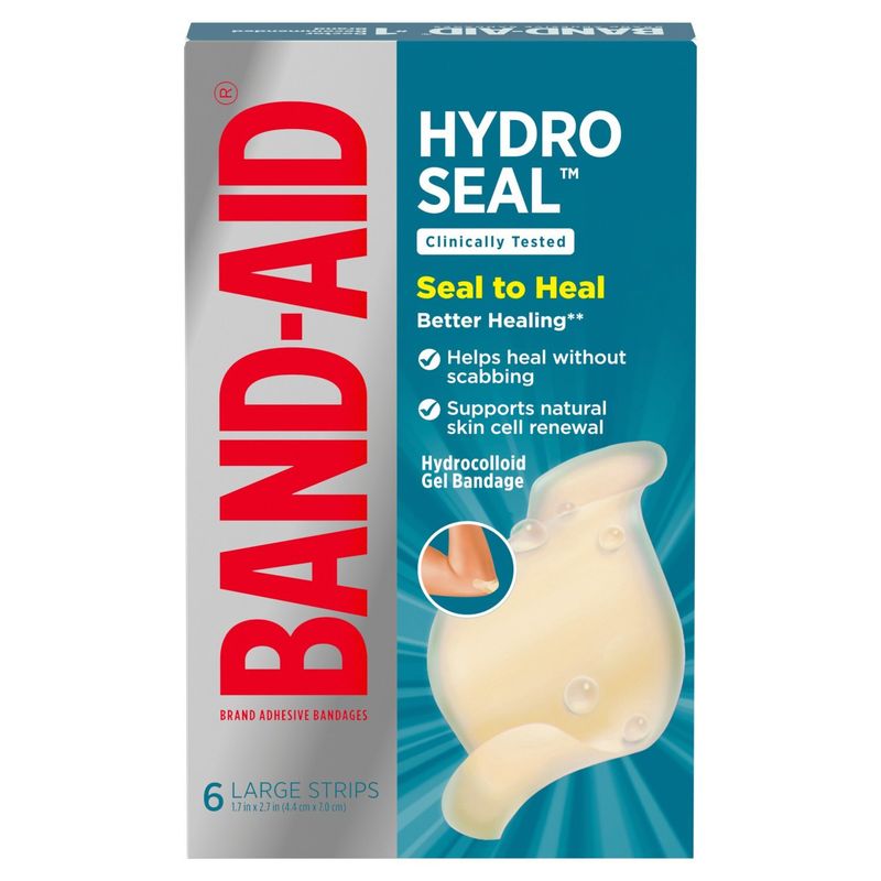 Band-Aid Hydro Seal Heel Adhesive Bandage, 6 count