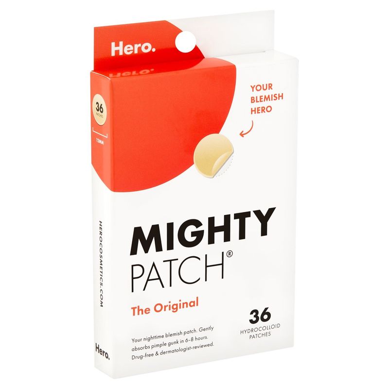 Hero Mighty Patch The Original Hydrocolloid Patches, 36 count