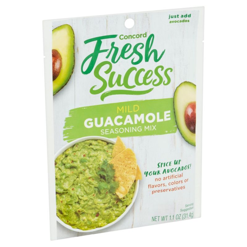 Concord Fresh Success Mild Guacamole Seasoning Mix, 1.1 oz