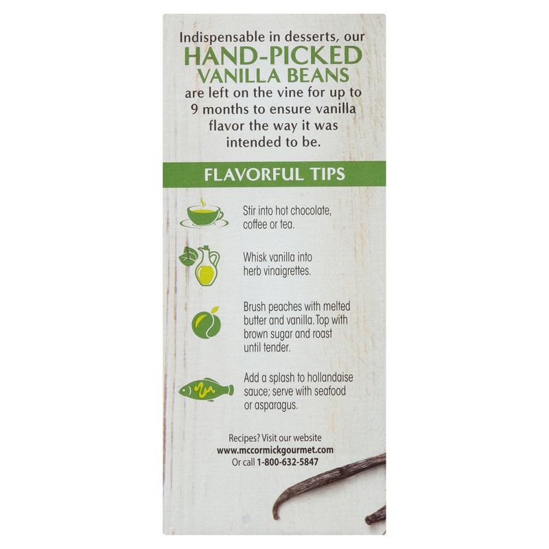 McCormick Gourmet Organic Premium Pure Vanilla Extract, 2 fl oz