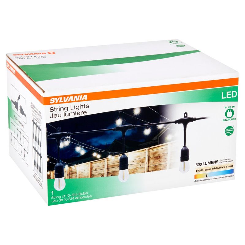 Sylvania Warm White LED String Lights, 1 count