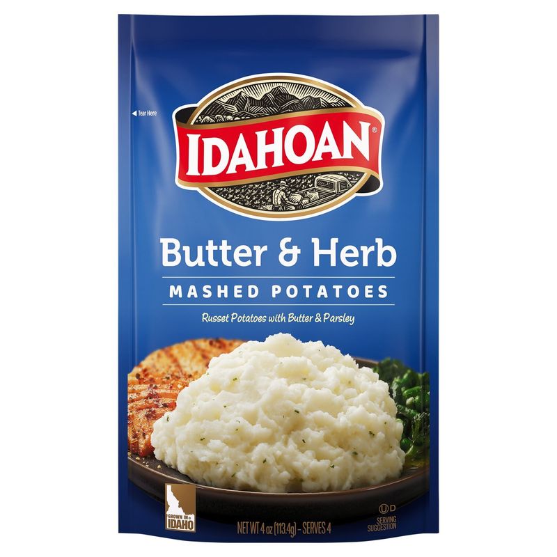Idahoan Butter &amp; Herb Mashed Potatoes, 4 oz