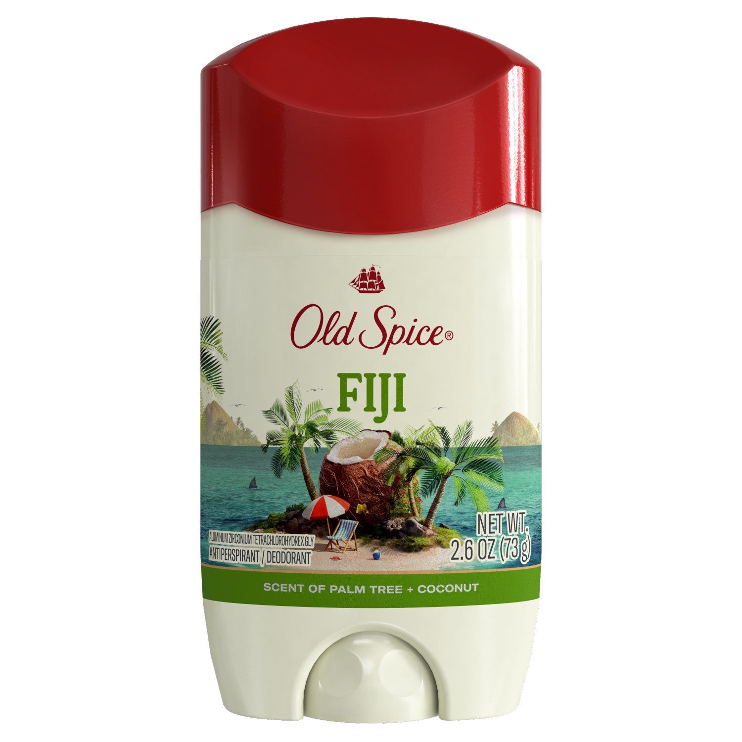 Old Spice Men's Antiperspirant &amp; Deodorant Fiji with Palm Tree, 24/7 Sweat Protection, 2.6oz