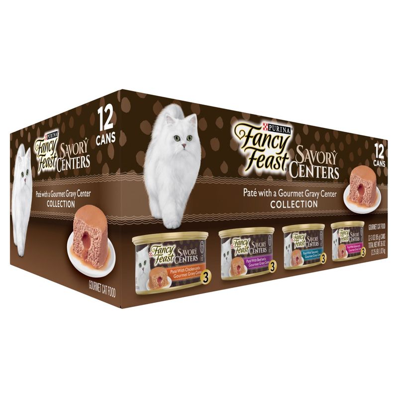 Purina Fancy Feast Savory Centers Collection Gourmet Cat Food, 3 oz, 12 count