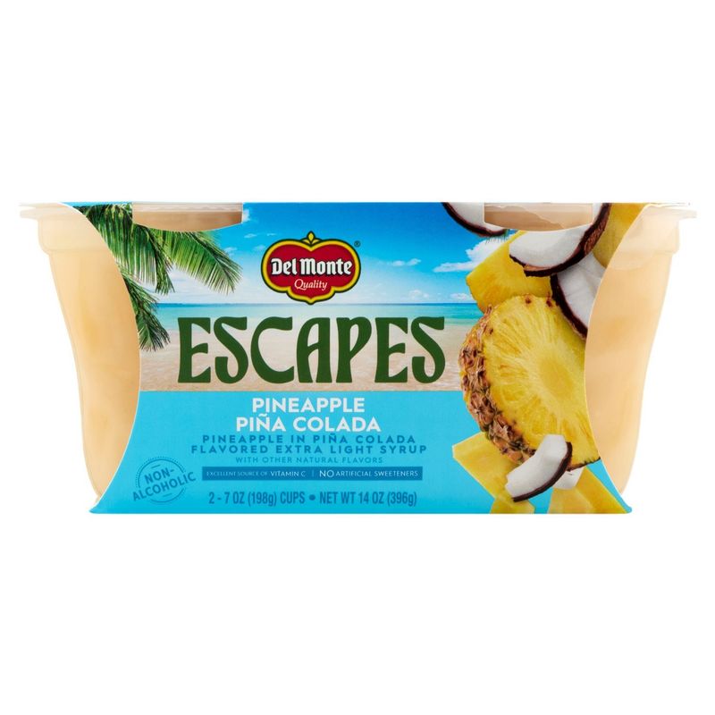 Del Monte Escapes Pineapple Pina Colada, 7 oz, 2 count