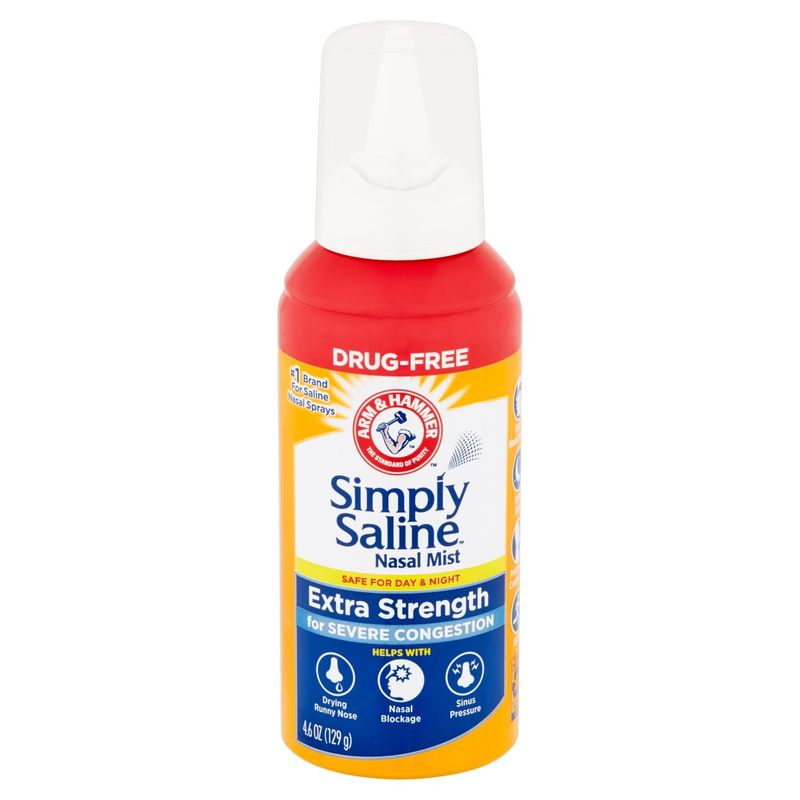 Arm &amp; Hammer Simply Saline Extra Strength Nasal Mist, 4.6 oz